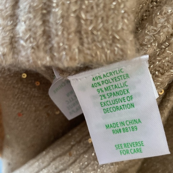 New Kaycee Sequin Sweater - Gold Metallic - Picture 8 of 9